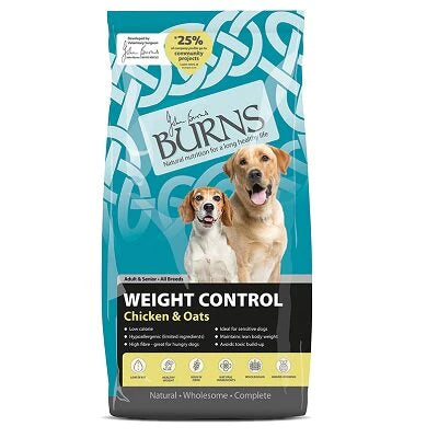 Burns Weight Control with Chicken & Oats Dog Food 12kg