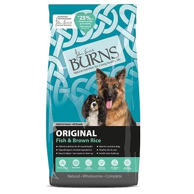 Burns Original with Fish & Brown Rice Dog Food 12kg