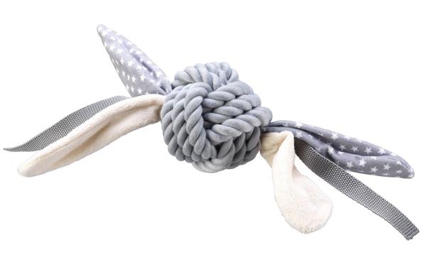 House of Paws - Rope Ball with Grey Tags