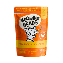 Meowing Heads - Paw Lickin' Chicken Wet Cat Food - 10x100g