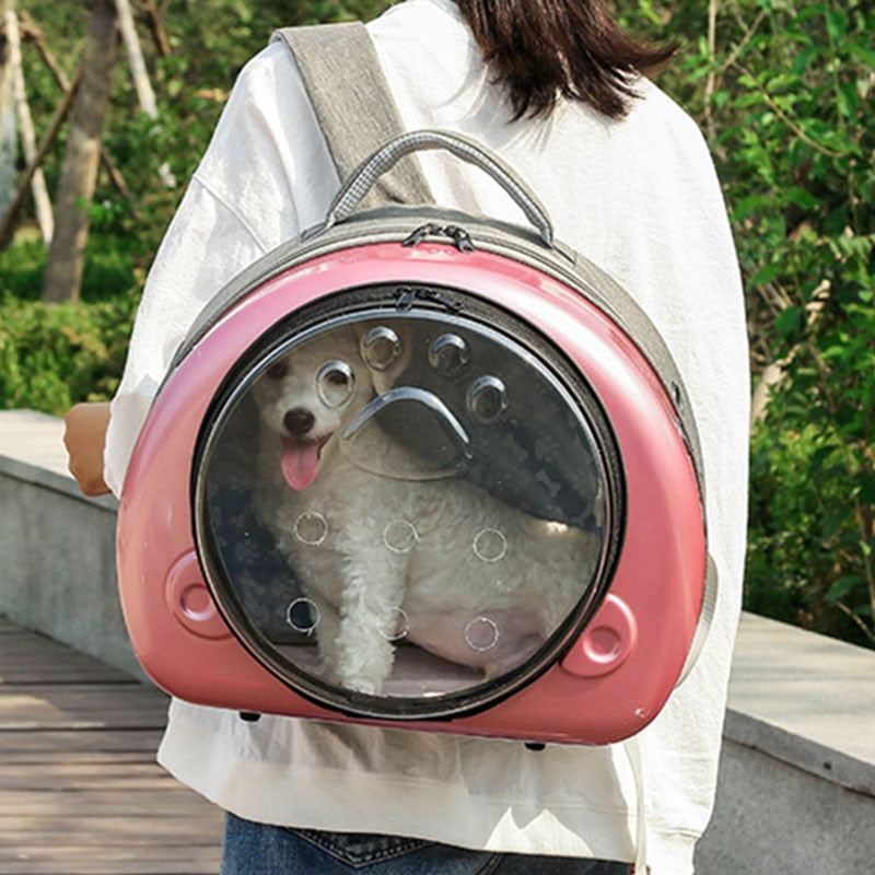 Carrying Astronaut Portable Transport Bag Breathable Space Capsule Transparent Pet Carrier Backpack For Cat Dog